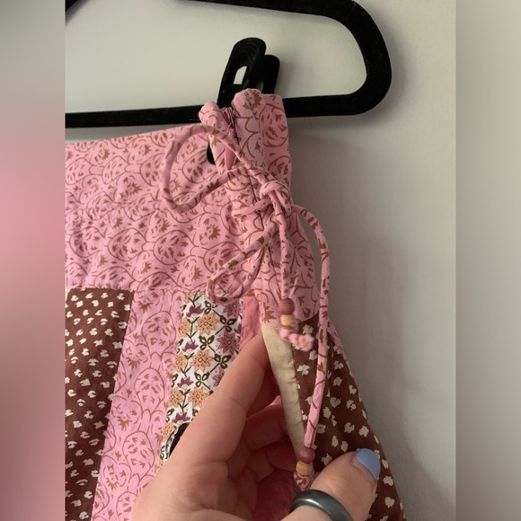 Vintage American Eagle y2k patchwork cottagecore midi skirt - Picture 2 of 7